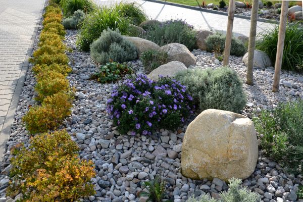 Decorative Rock Installation in Newport Beach
